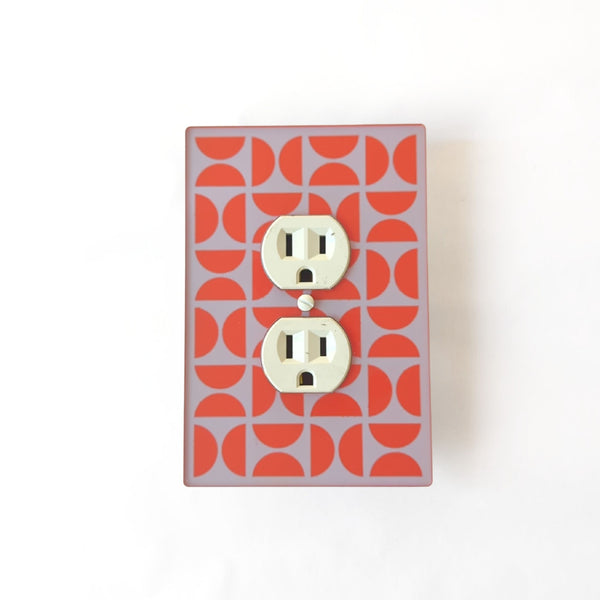 Bauhaus Semicircles Switch Plate and Outlet Covers - Multiple Colors