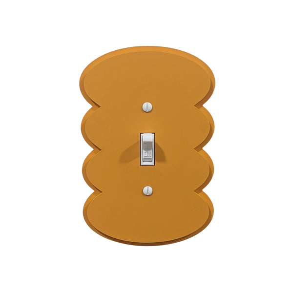 Rounded Wiggles Layered Switch Plate Cover