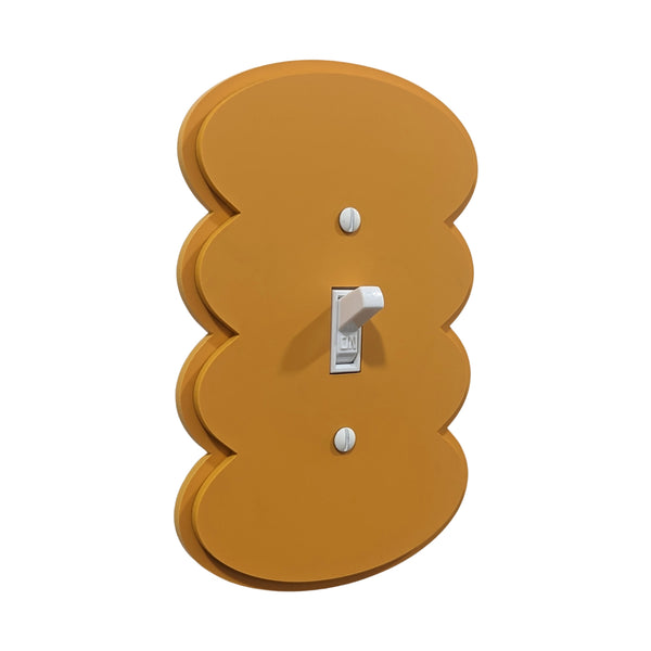 Rounded Wiggles Layered Switch Plate Cover