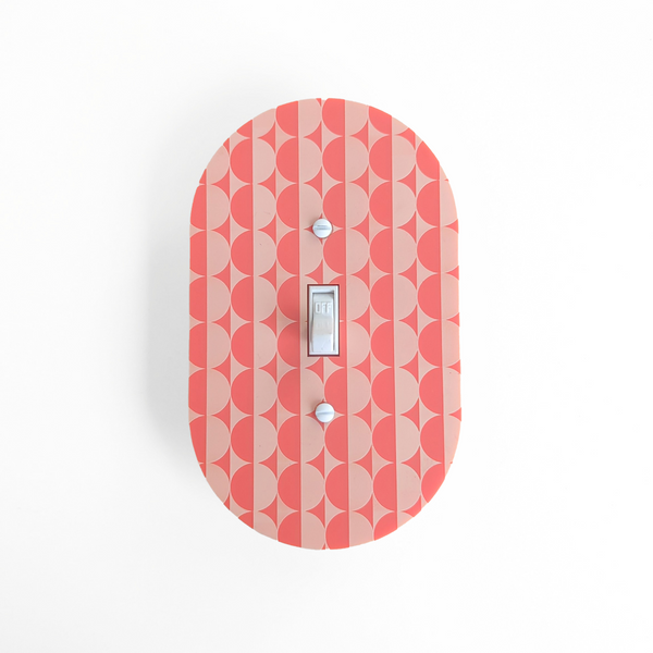 Semicircles Chain Oval Light Switch Plate Cover  - Multiple Options