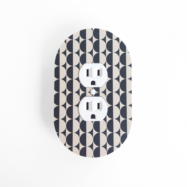 Semicircles Chain Oval Light Switch Plate Cover  - Multiple Options