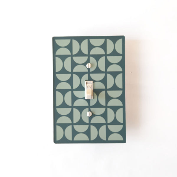 Bauhaus Semicircles Switch Plate and Outlet Covers - Multiple Colors
