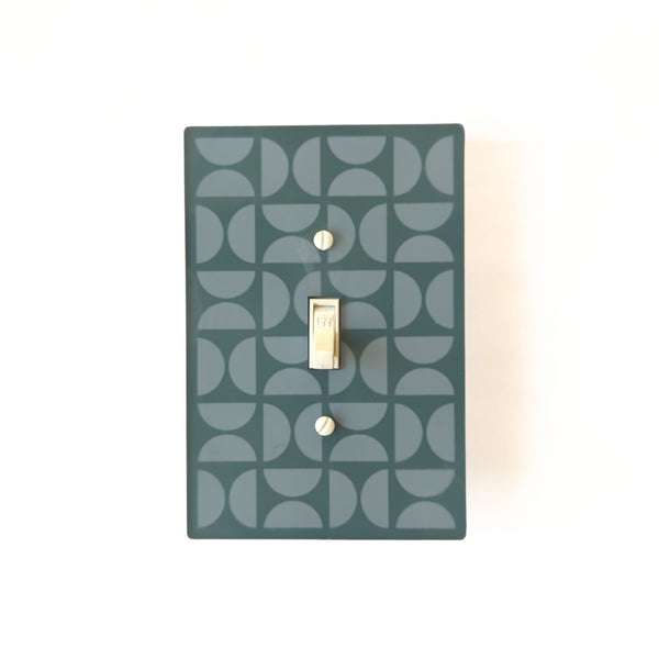 Bauhaus Semicircles Switch Plate and Outlet Covers - Multiple Colors