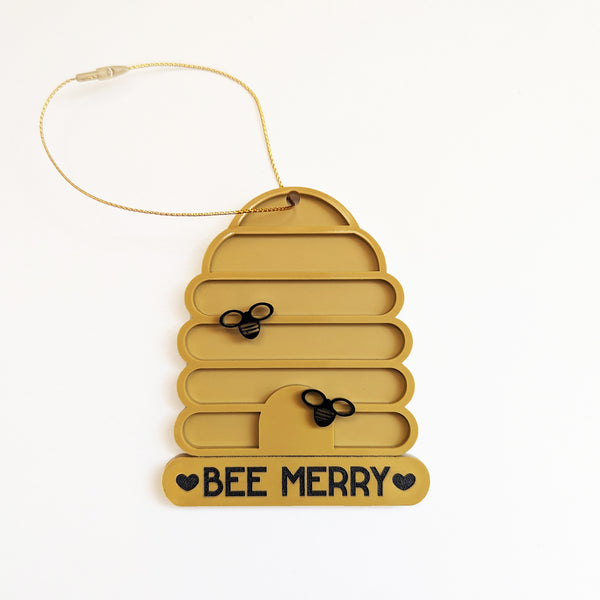 Bee Merry Bee Hive Ornament