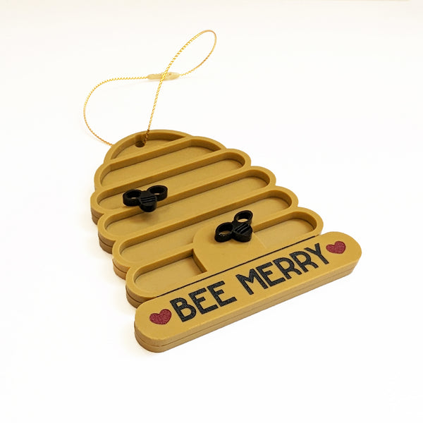 Bee Merry Bee Hive Ornament