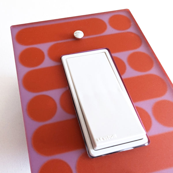Pop of Color Double Switch Plate and Covers - Matte
