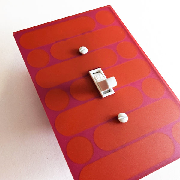 Pop of Color Double Switch Plate and Covers - Matte