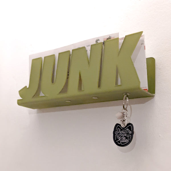 "Junk" Wall Hanging Mail Holder