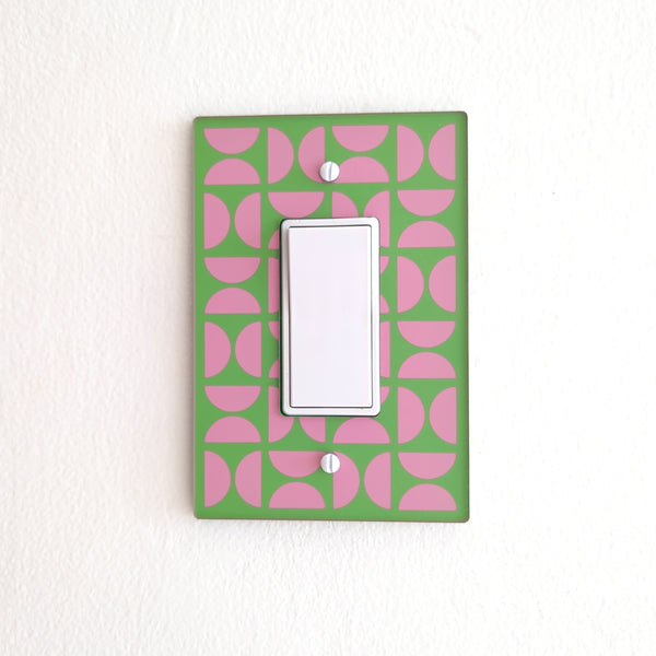 Bauhaus Semicircles Switch Plate and Outlet Covers - Multiple Colors
