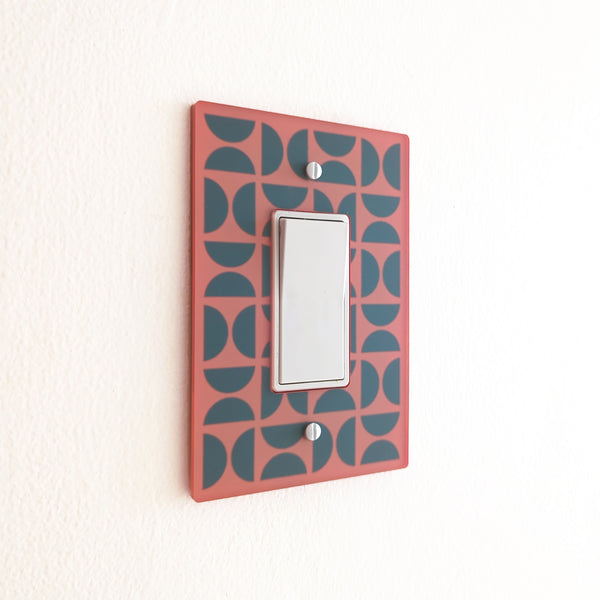 Bauhaus Semicircles Switch Plate and Outlet Covers - Multiple Colors