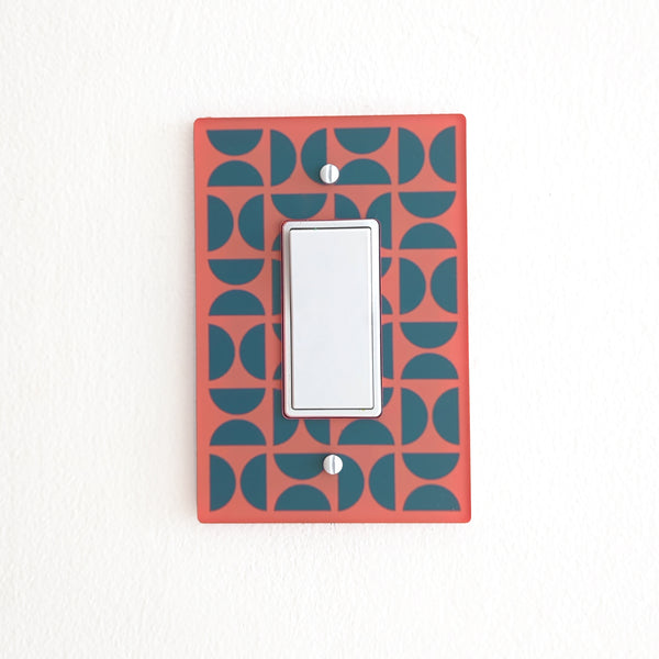 Bauhaus Semicircles Switch Plate and Outlet Covers - Multiple Colors