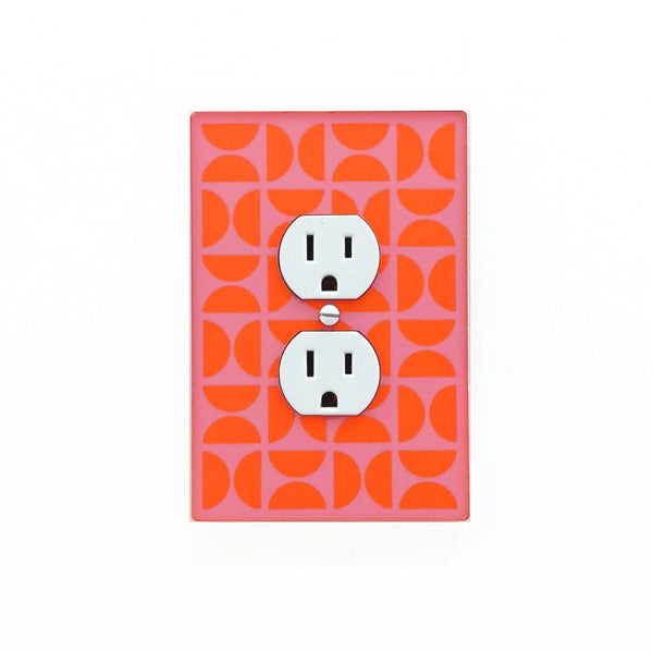 Bauhaus Semicircles Switch Plate and Outlet Covers - Multiple Colors