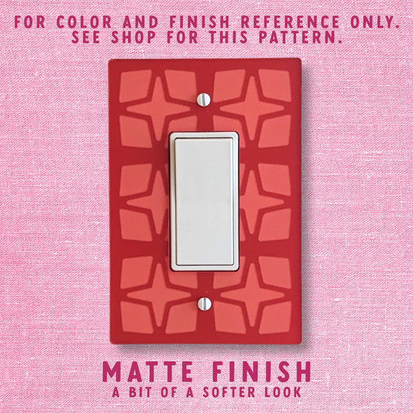 Breeze Block Switch Plate Cover - Pattern D