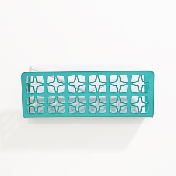 Breeze Block Acrylic Wall Mail Holder - Pattern C