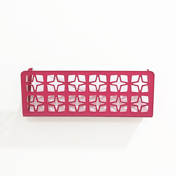 Breeze Block Acrylic Wall Mail Holder - Pattern C