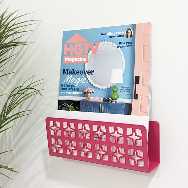 Breeze Block Acrylic Wall Mail Holder - Pattern C