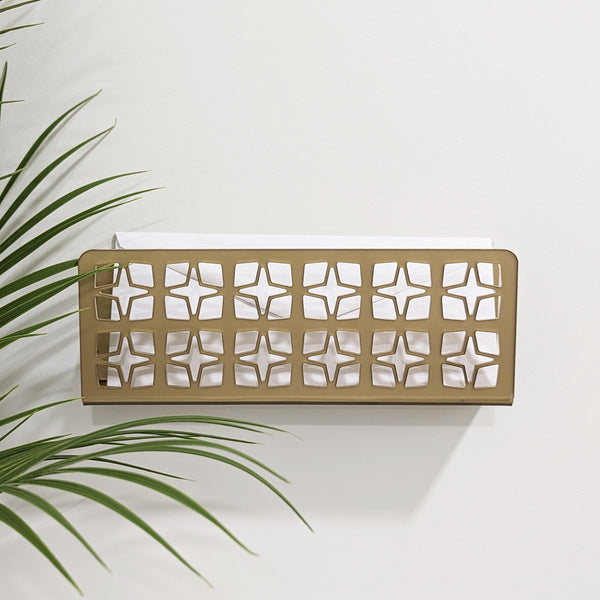 Breeze Block Acrylic Wall Mail Holder - Pattern C