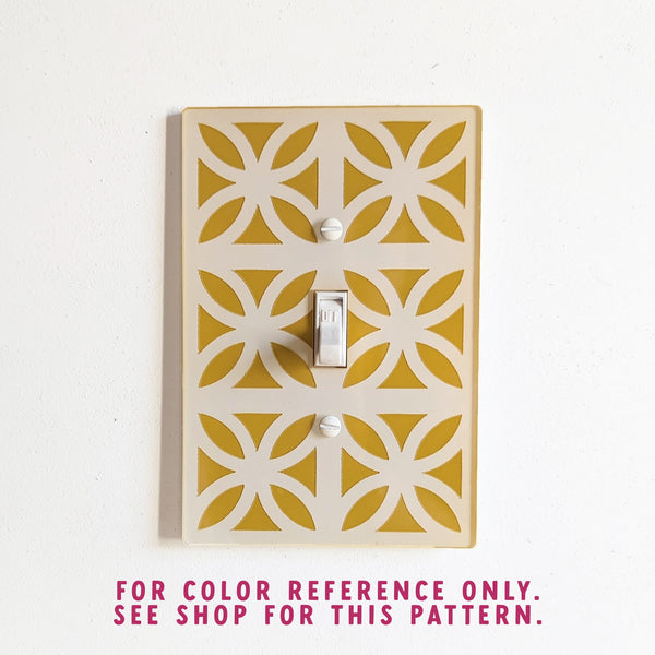 Breeze Block Switch Plate Cover - Pattern D