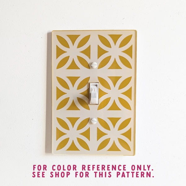 Breeze Block Switch Plate Cover - Pattern C