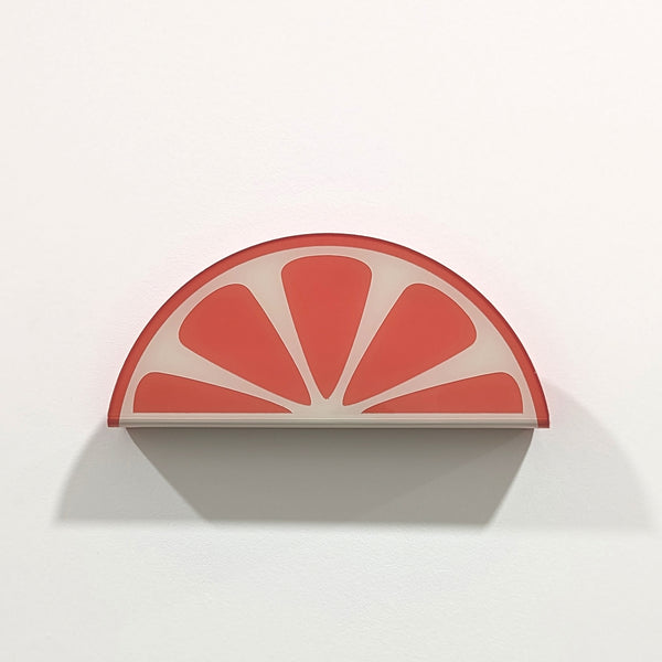 Grapefruit Slice Acrylic Wall Mail Holder