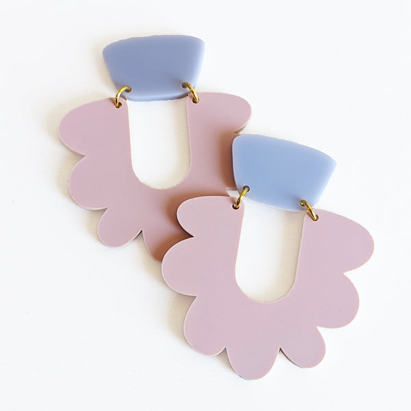 Graphic Flower Earrings