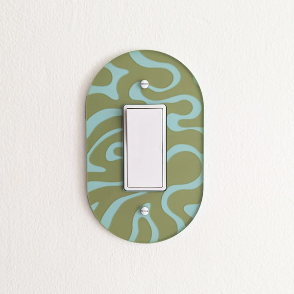 Groovy Tiger Stripe Light Switch Cover