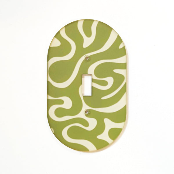 Groovy Tiger Stripe Light Switch Cover