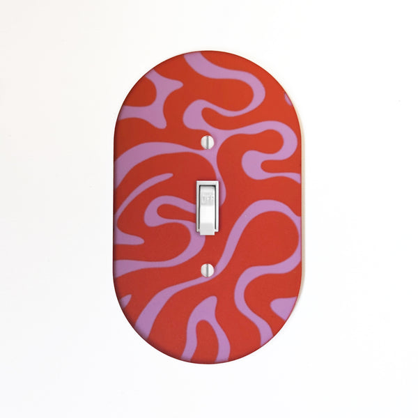 Groovy Tiger Stripe Light Switch Cover