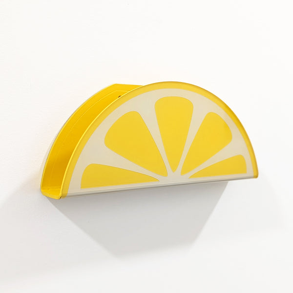 Lemon Slice Acrylic Wall Mail Holder
