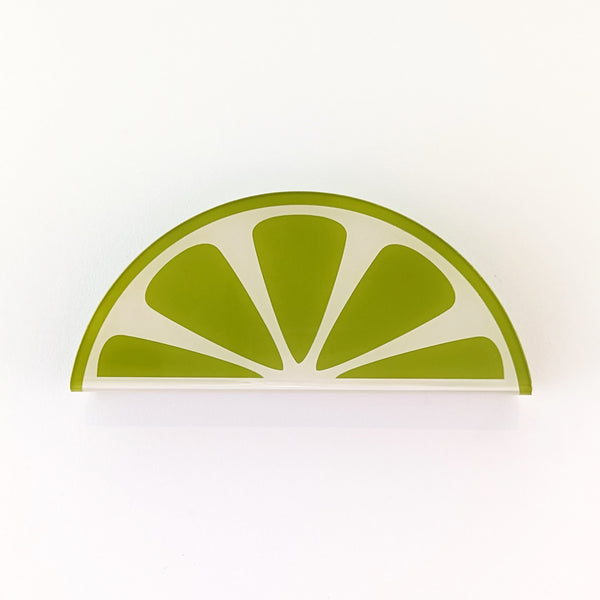 Lime Slice Acrylic Wall Mail Holder
