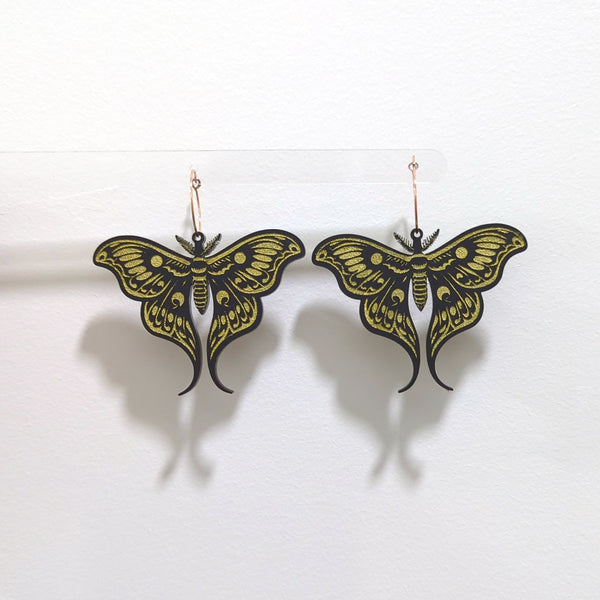 Luna Moth Earrings