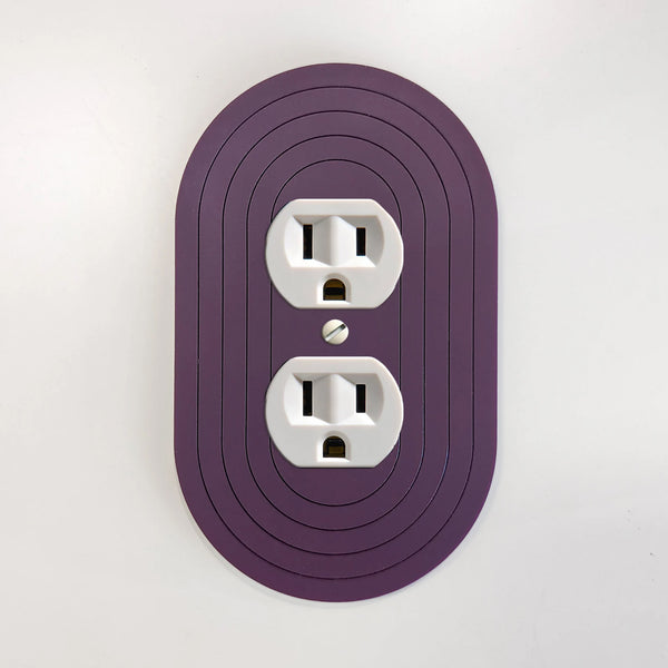 Minimalist Oval Light Switch Plate Cover - Multiple Options