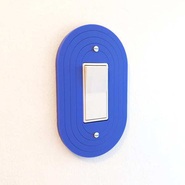 Minimalist Oval Light Switch Plate Cover - Multiple Options