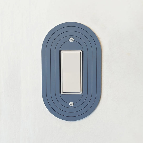 Minimalist Oval Light Switch Plate Cover - Multiple Options