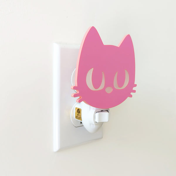Pink Cat Acrylic Night Light