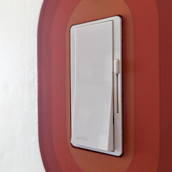 Retro Rounded Triple Light Switch Plate Cover  - Multiple Options