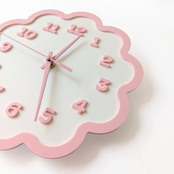 Framed Flower Layered Acrylic Wall Clock