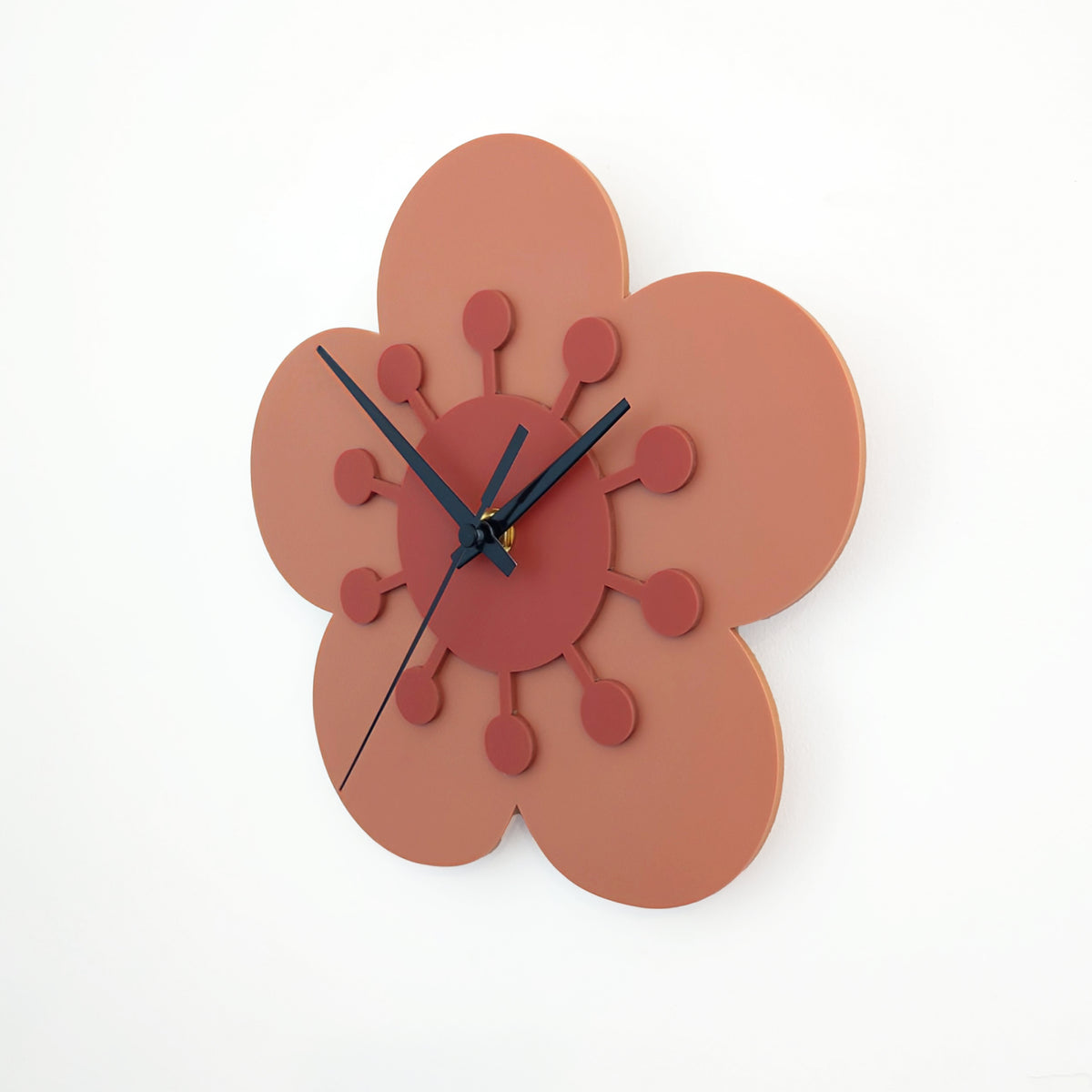 Flower Wall Clock – Poppy and Honey Bee