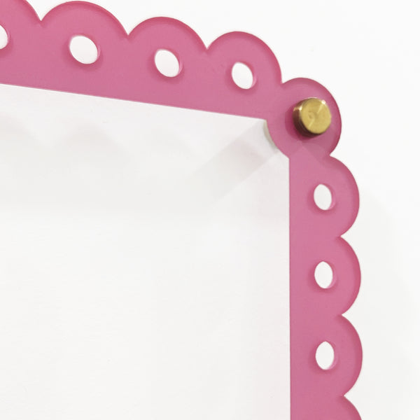 Scalloped Edge Dry Erase Memo Board