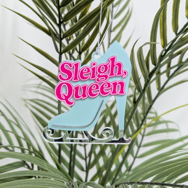 Sleigh Queen High Heel Sleigh Ornament