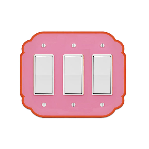 Modern Victorian Triple Light Switch Plate Cover  - Multiple Options