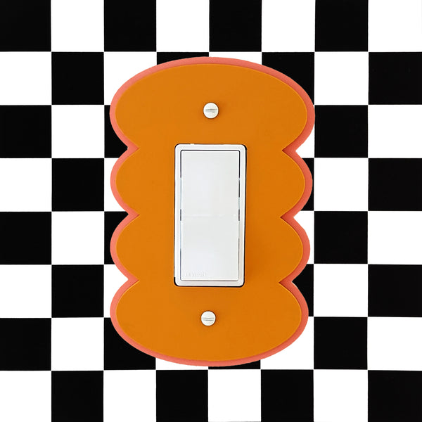 Rounded Wiggles Layered Switch Plate Cover