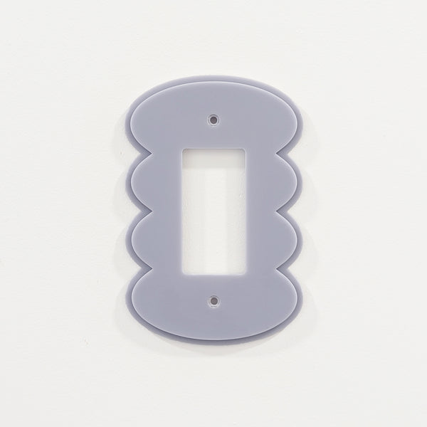 Rounded Wiggles Layered Switch Plate Cover