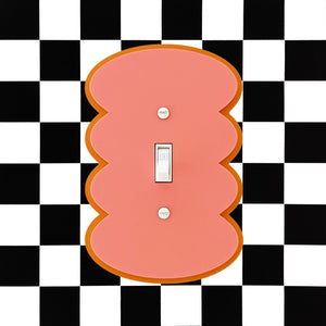 Rounded Wiggles Layered Switch Plate Cover
