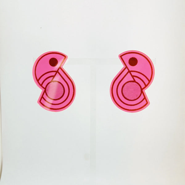 Geo Bird Earrings