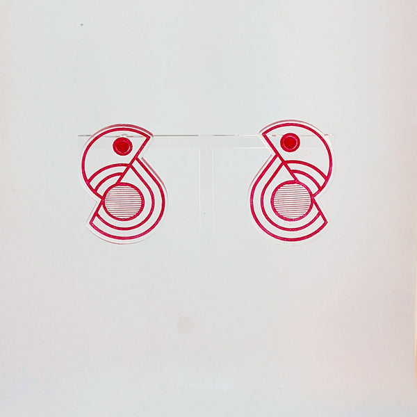 Geo Bird Earrings