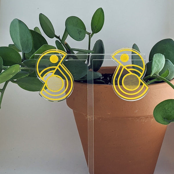 Geo Bird Earrings