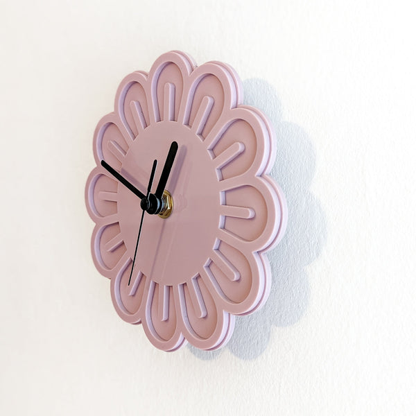 Mini Flower Acrylic Wall Clock