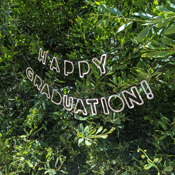 Happy Graduation Wood Banner - Personalizable