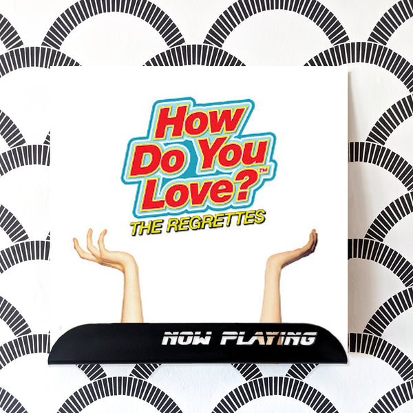"Now Playing "Vinyl Record Display Ledge
